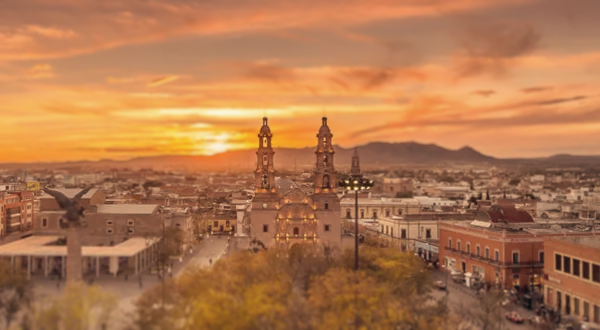 Fondo de la catedral en acuarela